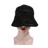 Fashion Femmal Shade Caps Fisherman Hat Versatile Knitted Hollow Women Spring And Summer New Breathable Sunscreen Hat Basin Hat