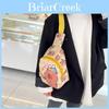 Stylish Children's Cartoon Pattern Crossbody Bag In Black Pink And Blue Colors
