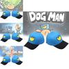 Dog Man Bestickte Baumwoll-Baseballkappe mit Sonnenschutz für Outdoor-Fans