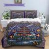 Diamond Embroidery Style Pattern Bedding Quilt Set  Home Decoration  Gift (1 * duvet cover + 2 * pillowcase  without core)