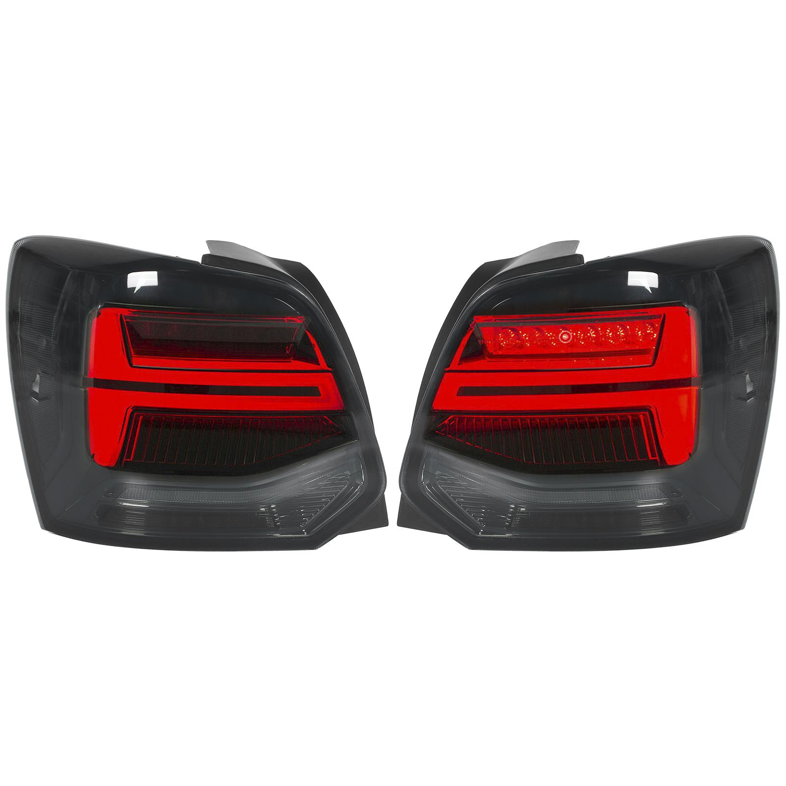 VLAND Full LED Dynamic Tail Lights Smoked Lens Fit for MK5 6R 6C 2009‑2017 RHD