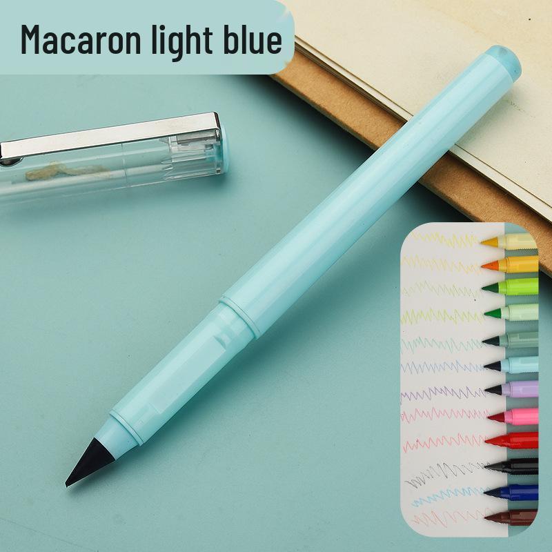 Erasable Posture Correcting Eternal Pencil - 12 Colors, No Sharpening Needed, Durable Lead, Perfect for Kids' Drawing.