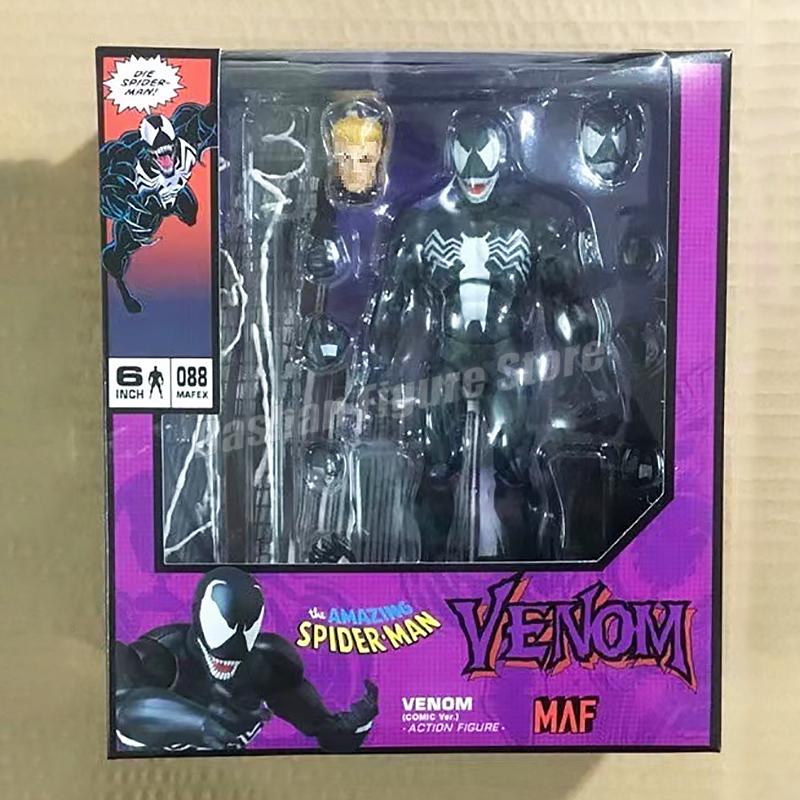 MAFEX 088 Venom Action Figure Maf The Amazing Spider-man Figurine 16cm PVC Collection COMIC Movable Venom Vs Spiderman Model Toy