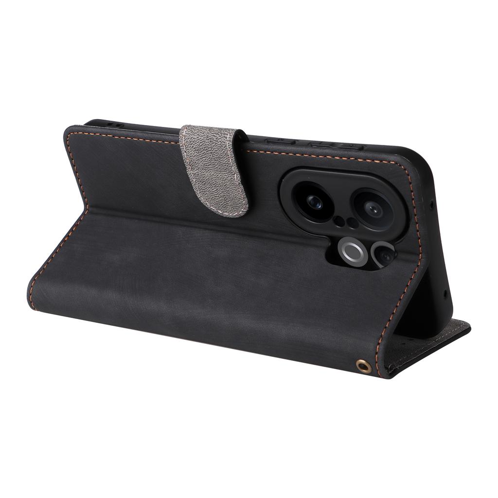 For vivo X200 FE 5G/S30 Pro mini 5G Case Wallet RFID Blocking PU Leather Phone Cover Stand with Strap