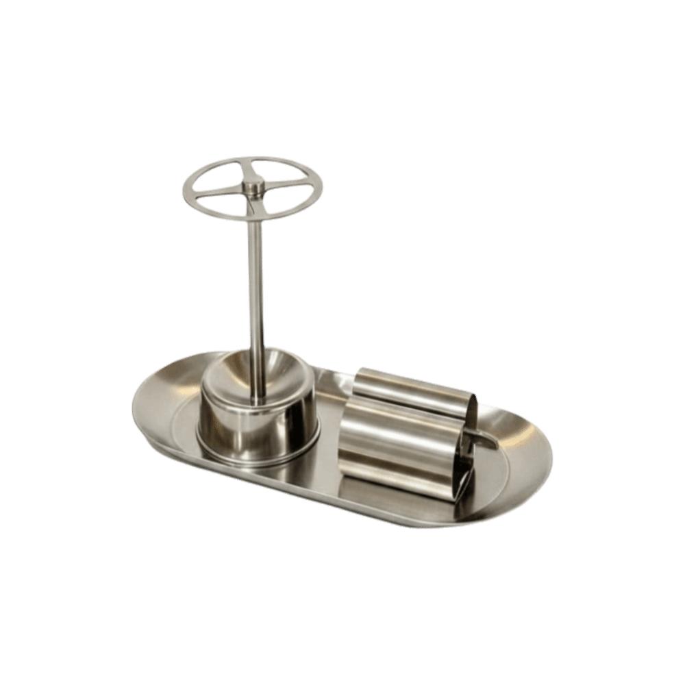 Toothpaste Rack+Toothbrush Shelf+Pallet Stainless Steel Toothpaste Squeezer Toilet