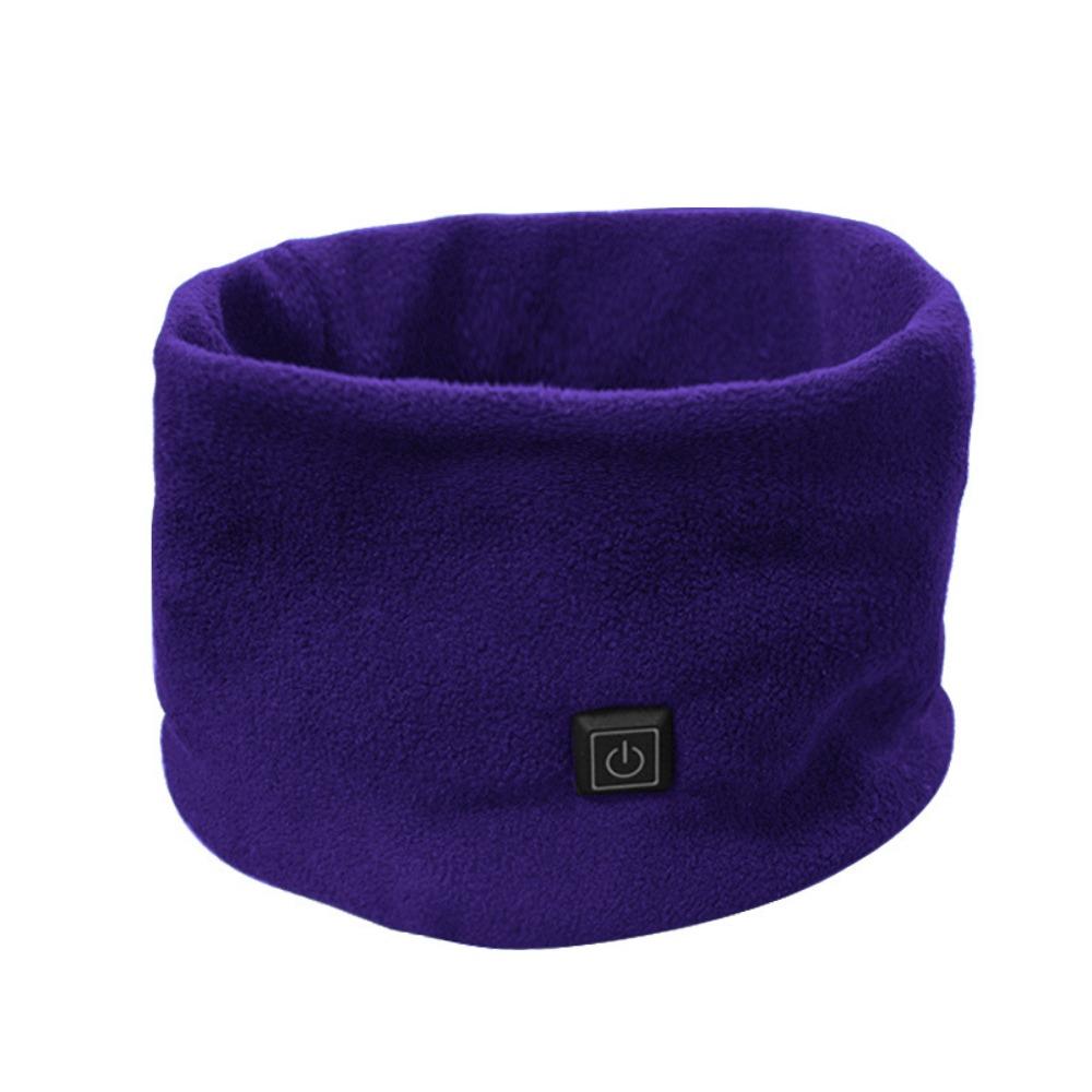Winter Warm USB Heating Scarf Portable Heating Fleece Electric Heating Scarf Adjustable Temperature Soft Temperature Scarf