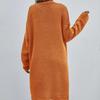 IHUASU Autumn and Winter Long Cardigan Solid Colour Women's Knitted Fashion Sweater