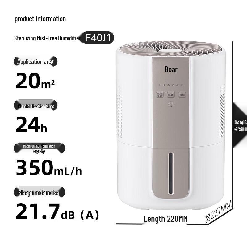 Little Bear Quiet Mist-Free Evaporative Humidifier CN plug (adapter included)