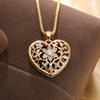 European and American fashion popular hollow heart pendant gold-plated pendant fashion temperament direct sales