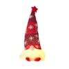 Lighted Christmas Gnome Decoration Mini Christmas Plush Gnome Figure Light Up Swedish Tomte Doll for Winter Tabletop Decor