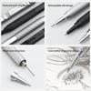 Low Gravity Mechanical Pencil Set 0.3 0.5 0.7 mm Metal Art Drawing Painting Automatic Pencil Stationery Office School Supplies