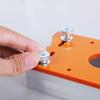 Wood Router Slotting Locators 2 in 1 Wood Palms Router Base Router Slotting Bracket for 65mm Wood Trimmers Carbinet Close