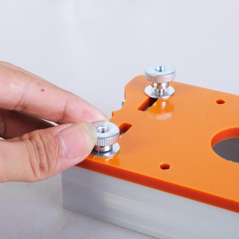 Wood Router Slotting Locators 2 in 1 Wood Palms Router Base Router Slotting Bracket for 65mm Wood Trimmers Carbinet Close