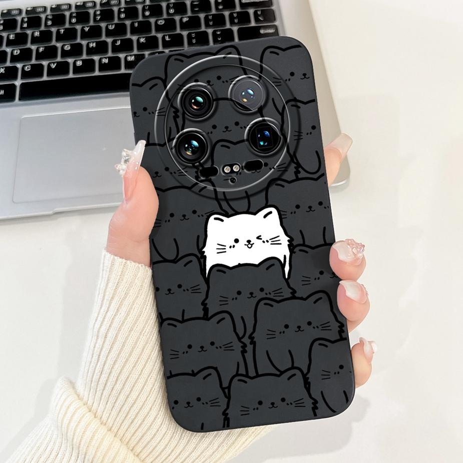 For Xiaomi 14 Ultra Case Cute Dinosaur Cartoon Cover Shockproof Phone Case For Xiaomi Mi 13 Ultra 13Ultra 14Ultra Soft TPU Shell