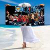 Luffy Zoro Anime Print Beach Towel, Large Soft Quick Dry Towel for Beach Camping Swimming