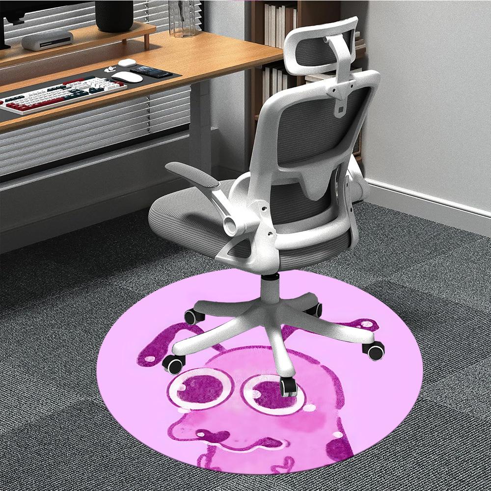 

1pc Courage the Cowardly Dog Office Round Area Rug, Under Office Chairs Bedroom Living Room Home Decor, Room Decoa1022197 80cm by 80cm