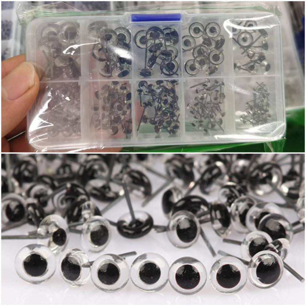 100PCS Creative 3-12mm Dolls Glass Eyes Glass Toys Accessories Doll Eyes DIY Needle Felting Doll Safety Eye Cartoon Dolls