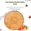 Round Nan Bamboo Extra Thick Chopping Block: Mold-Proof, Heavy-Duty Cutting Board for Meat
