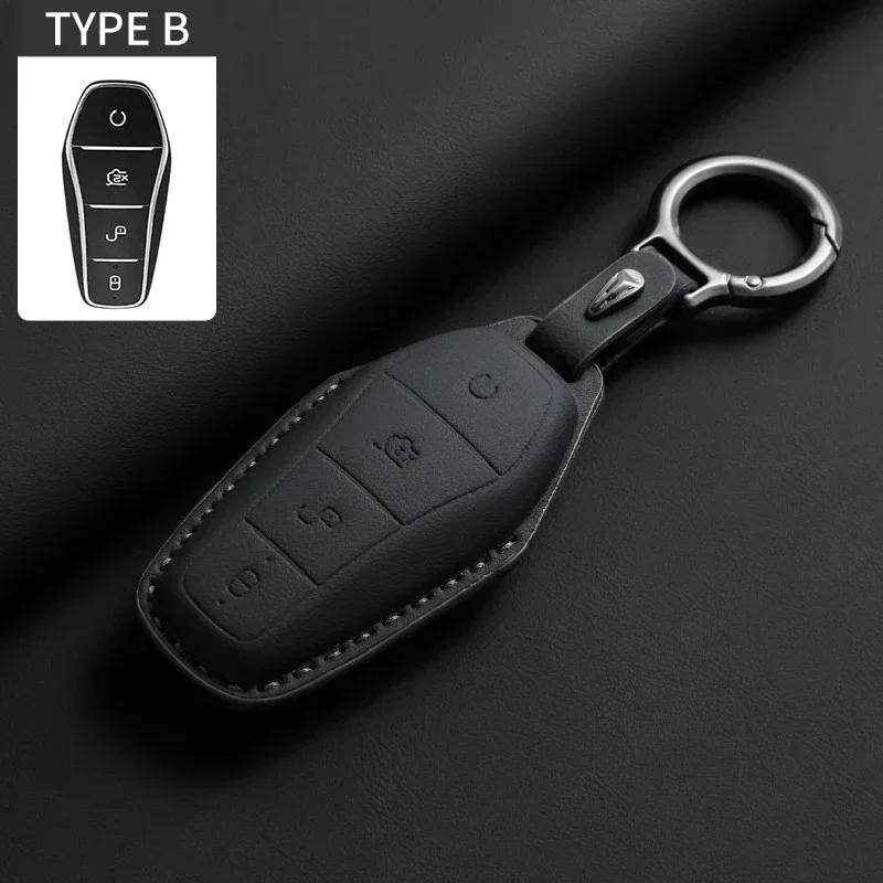 Car Key Cover Case Holder For Byd Han Ev Tang Dm Qin Plus Song Pro Max Yuan Dolphin E2 Protector Auto Key Car Accessories