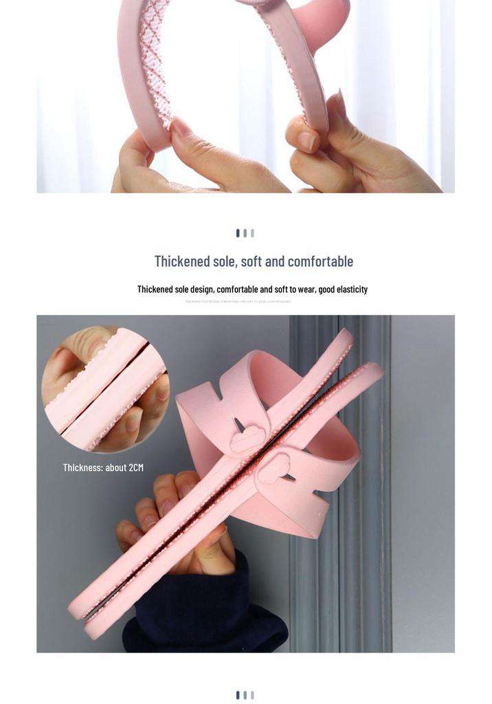 Foldable Non-Slip Travel Slippers for Women - Ideal for Bath, Hotel Stays, Business Trips, Swimming