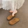 Niche Hand-woven Hollow Breathable Bag Head Slippers Wind Thick-soled Pedals