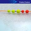 50 τμχ Floating Bobbers Fishing Fluorescent Drift Ball Fishing Float Foam Balls