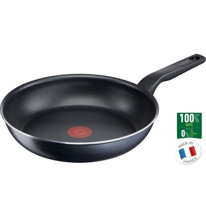 Tefal XL Force Poêle à frire, 24 cm, avec revêtement anti-adhésif, signal thermique, résistante, robuste, fond de