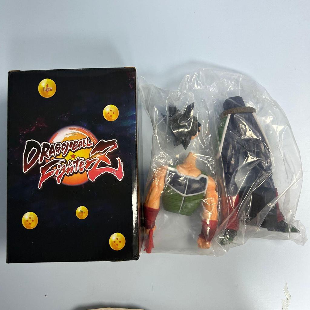 Super Saiyan Bardock & Black-Haired Goku Standing Pose Manga Color Model Ornament