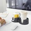 Cup Holder for Bedsides Tables and Workstations Spillproof Plastic Cup Stand Waterproof Office Coffee Mug Rack