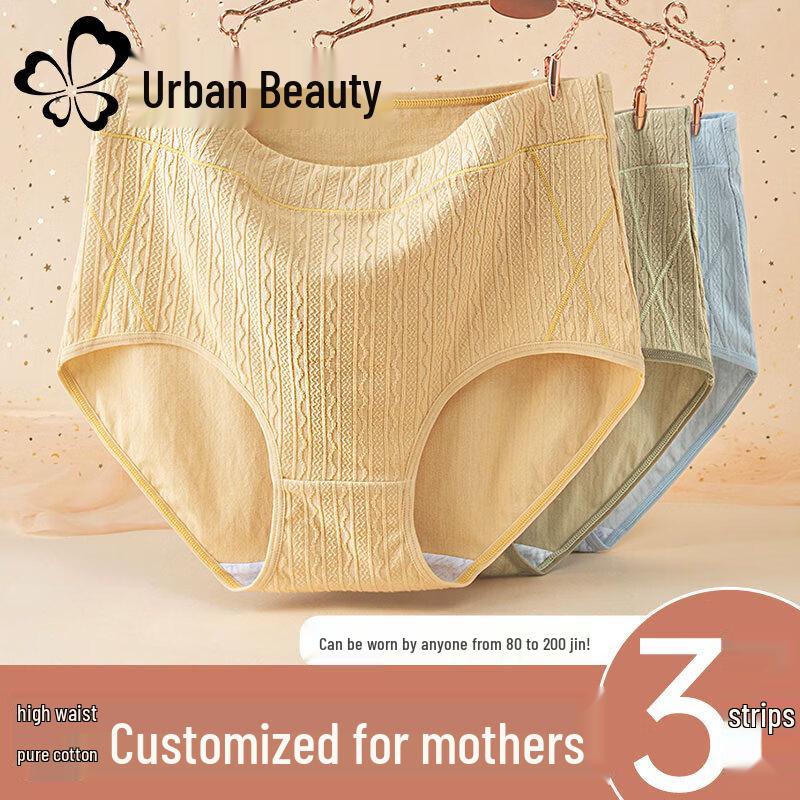 

Women s Plus Size High-Waist Cotton Briefs 3XL