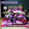 Code Geass Pattern Bedding,Quilt Set Quilt Cover Pillowcase Home Birthday Gift(1 * duvet cover + 2 * pillowcase, without core)_lx