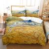 3D Artistic Bedding Set King Monet Van Gogh Style Sky Oil Painting Pattern Printed Duvet Cover With Pillowcases Hot Sale 2/3PCS