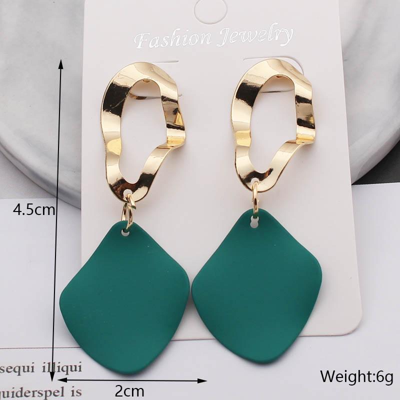 Green Hanging Earrinsg for Women Luxury Crystal Wedding Jewelry Imitation Pearl Drop Earrings new trend boucle oreille