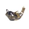 Resin Filled Natural Crystal Whale Figurine With Modern Minimalist Design For Gift Giving