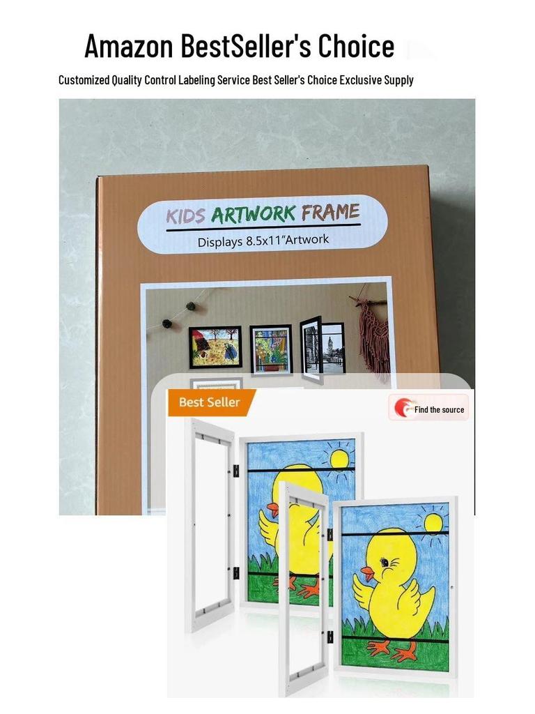 Children's Art Flip-up Wooden Photo Frame A4/A3