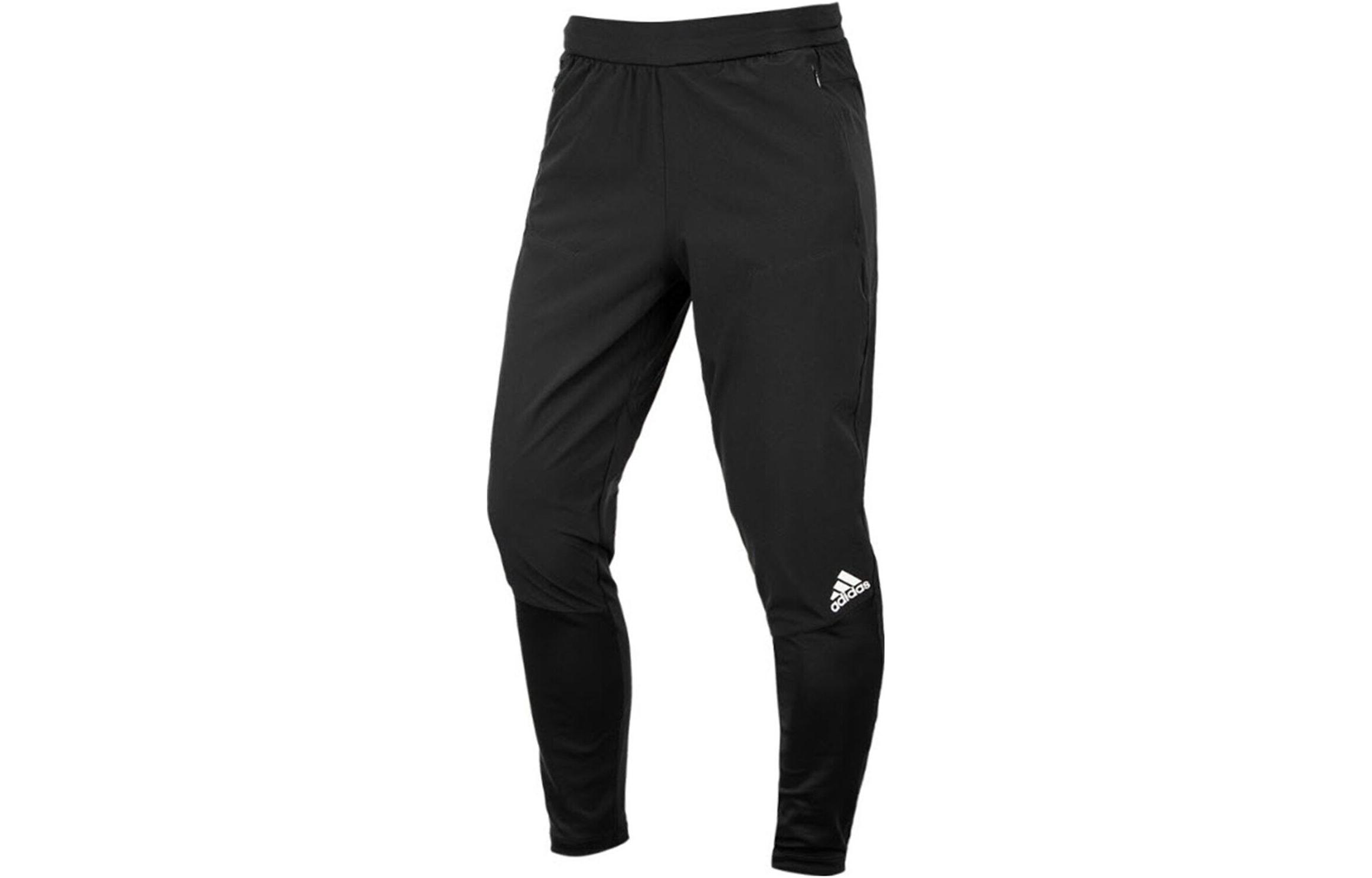 

Adidas Knitted Sweatpants Men s Black Moderate Cuffed Pants HA6365 XS