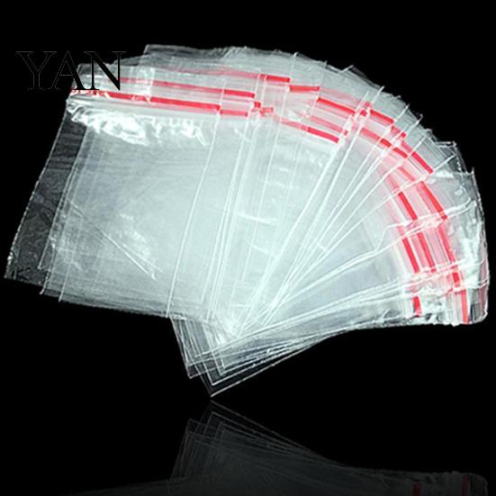 100Pcs Mini Reclosable Zip Clear Portable Storage Bags Pouch for Small Items