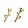 Leaf and Bird Punk Fashion Earrings - Versatile & Stylish