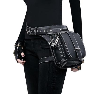 Steampunk-Retro-Gürteltasche für Damen und Herren, einschultrige Umhängetasche für den Außenbereich, Handy-Gürteltasche für Damen