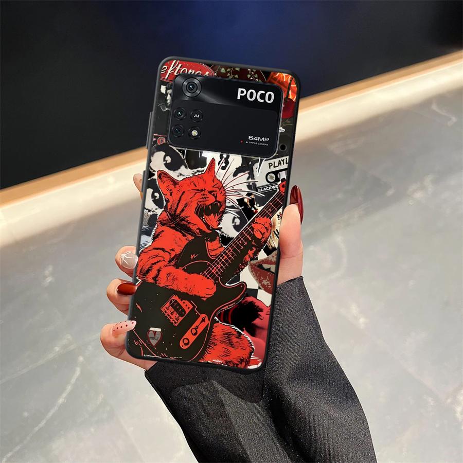 Case for Xiaomi Poco F8 X3 X4 X5 X7 Pro M5 F1 C50 C61 F3 C75 C71 M3 M4 M7 Funda Phone Cover Cool Cat Tiger
