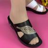 Slippers Women's Summer Wear Flat Non-slip Middle-aged Mother Shoes Wedge Heel Fashion Cool Slippers Women's Sandals Summer