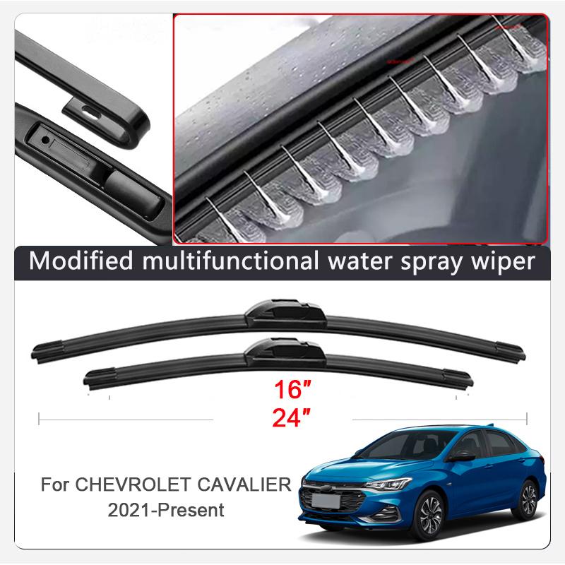 2pcs Car Modify Windshield Water Spray Wiper For Chevrolet CRUZE CAVALIER AVEO 2009-2026 Auto Wet Arm Cleaning Wiper Exterior