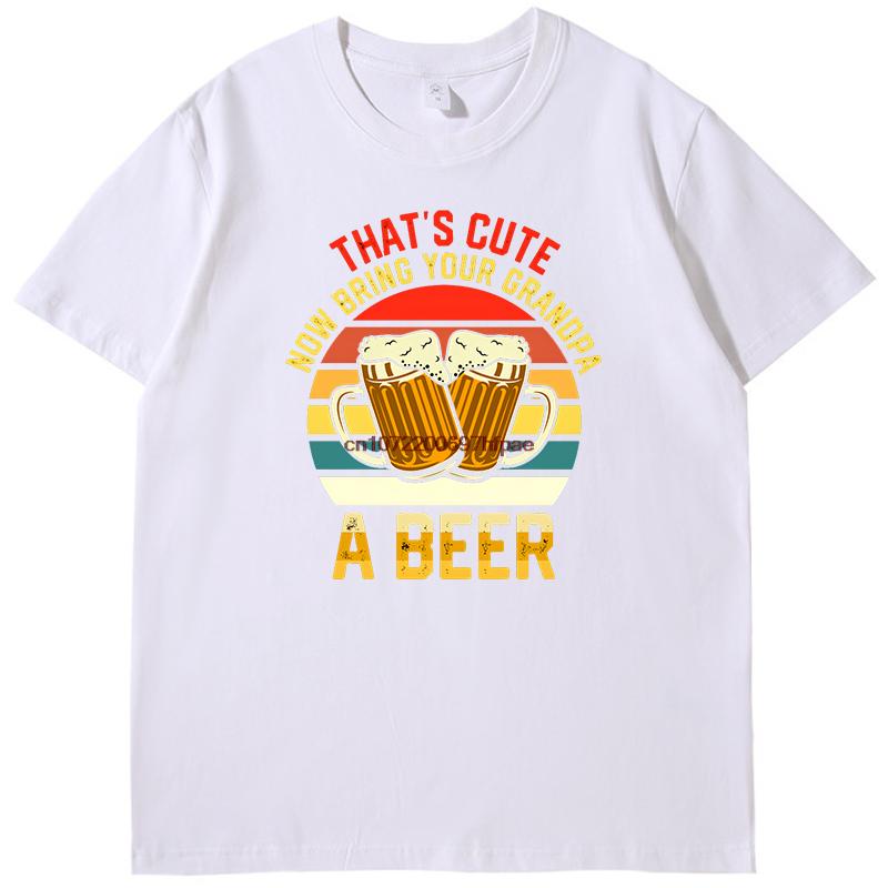 Funny Retro Vintage Beer Tshirt Summer Graphic T Shirts Tees Tops Cotton New Shirts And Tshirts Unisex Round Neck Tshirt