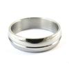 Steel 'Peaceful' Silver Wedding Ring - 6 Mm