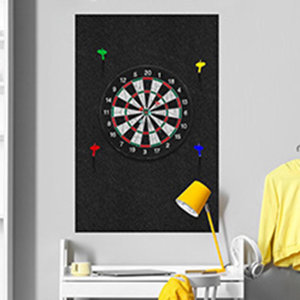 Dartboard Wall Protector 6 pcs Adhesive Backboard Felt Wall Dartboard Protective Mat Prevent Wall Damage Board For Home Door