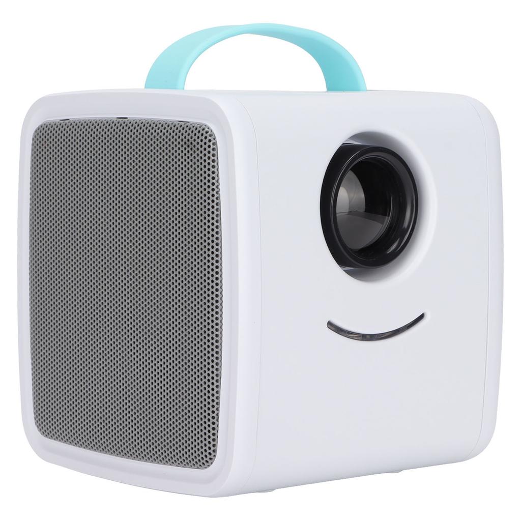 Mini Projector 1080P 2W Loudspeaker Soft Harmless Light 30000 Hours Durable Portable Projector for