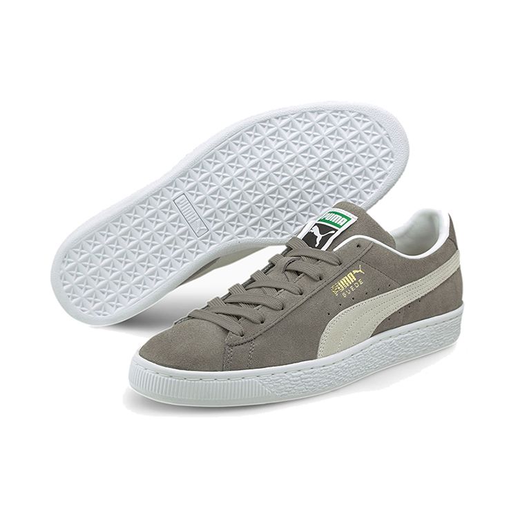Puma Suede Classic 21 Steel Grey Unisex Sneakers White 374915-07