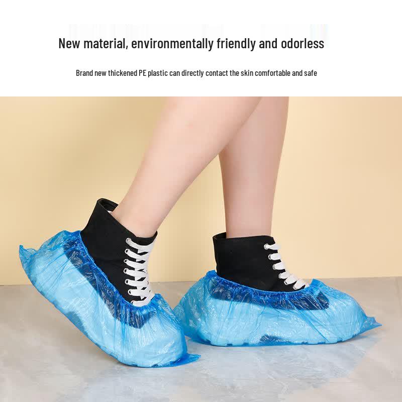 Youao Disposable PE Shoe Covers, 200 Count