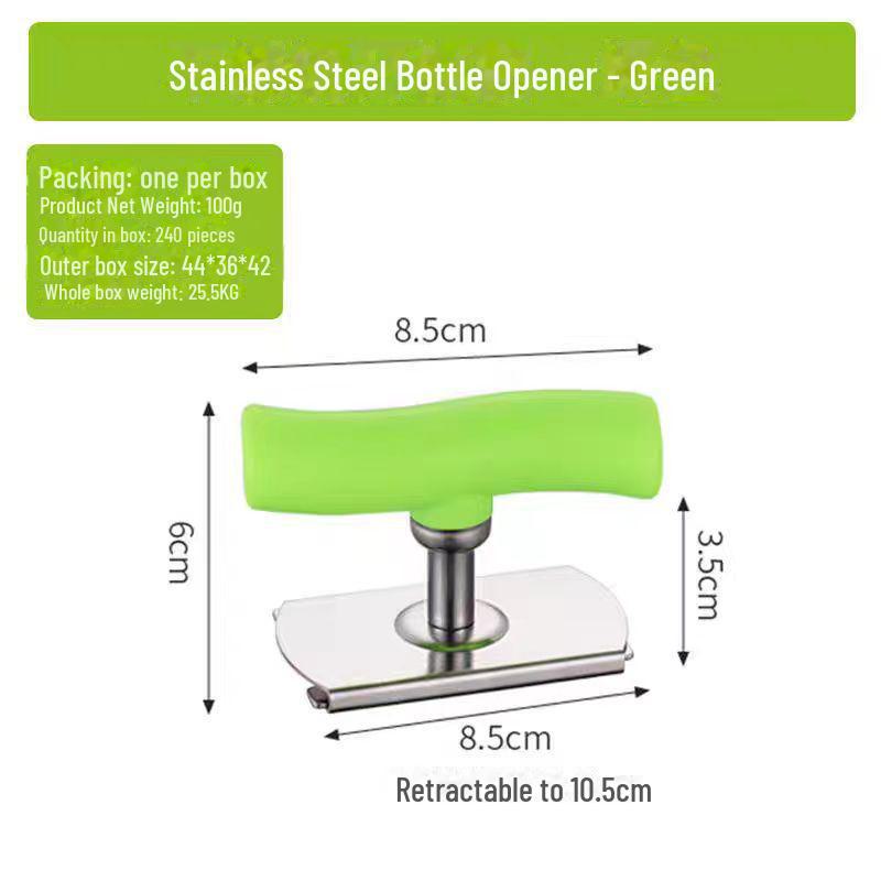 Stainless Steel Labor-Saving Can and Bottle Cap Opener
