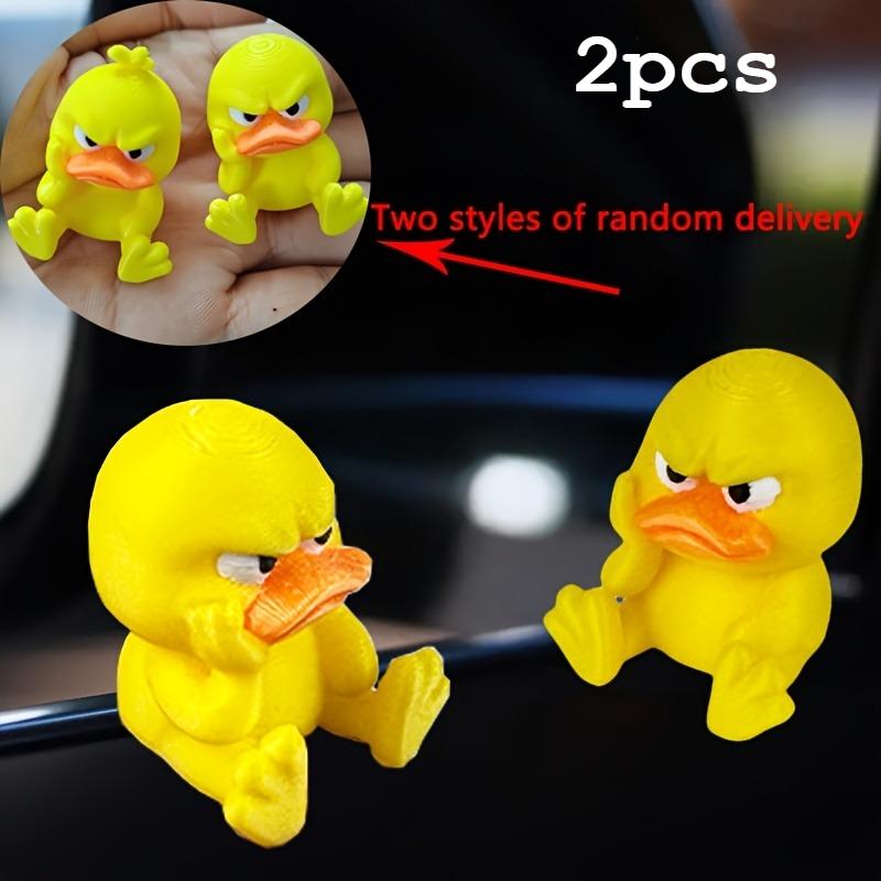 

2 шт. 3D-печатные злые утки, украшения для автомобилей, грузовиков, внедорожников - подарок на Рождество, утки с выразительными лицами